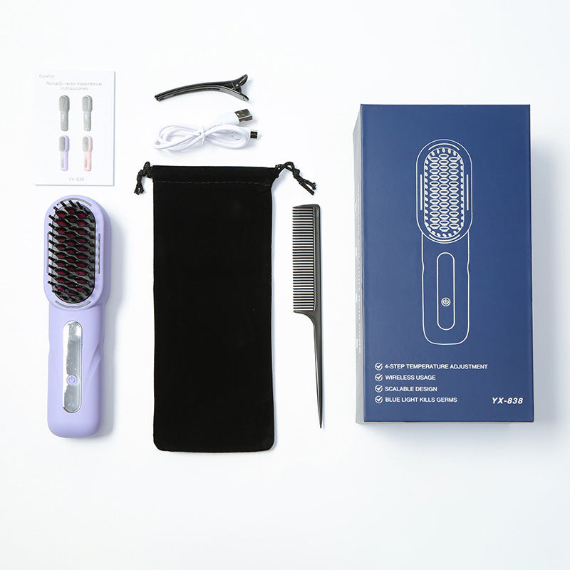 Negative Ion Straight Comb Blue Light Hair Care